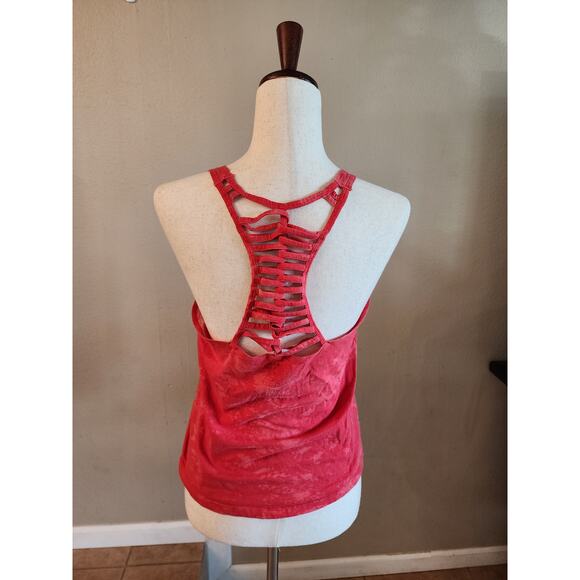 Superman Women's Cropped Tank Top SZ Medium - Picture 4 of 6